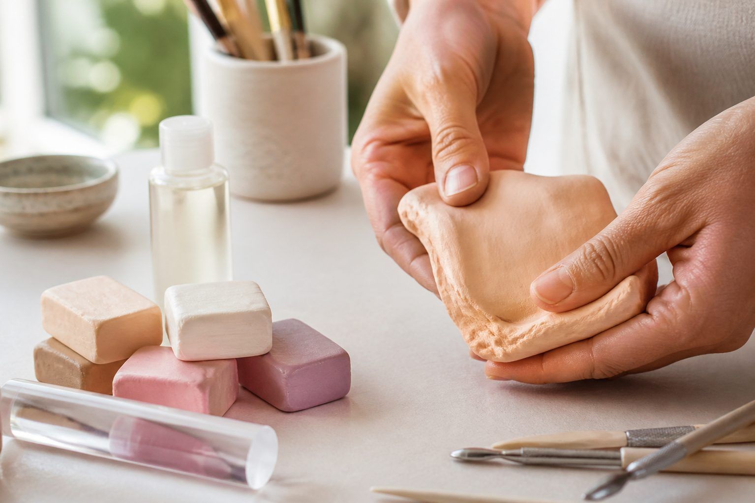 2. Utiliser un ramollisseur de pâte ou une FIMO plus souple