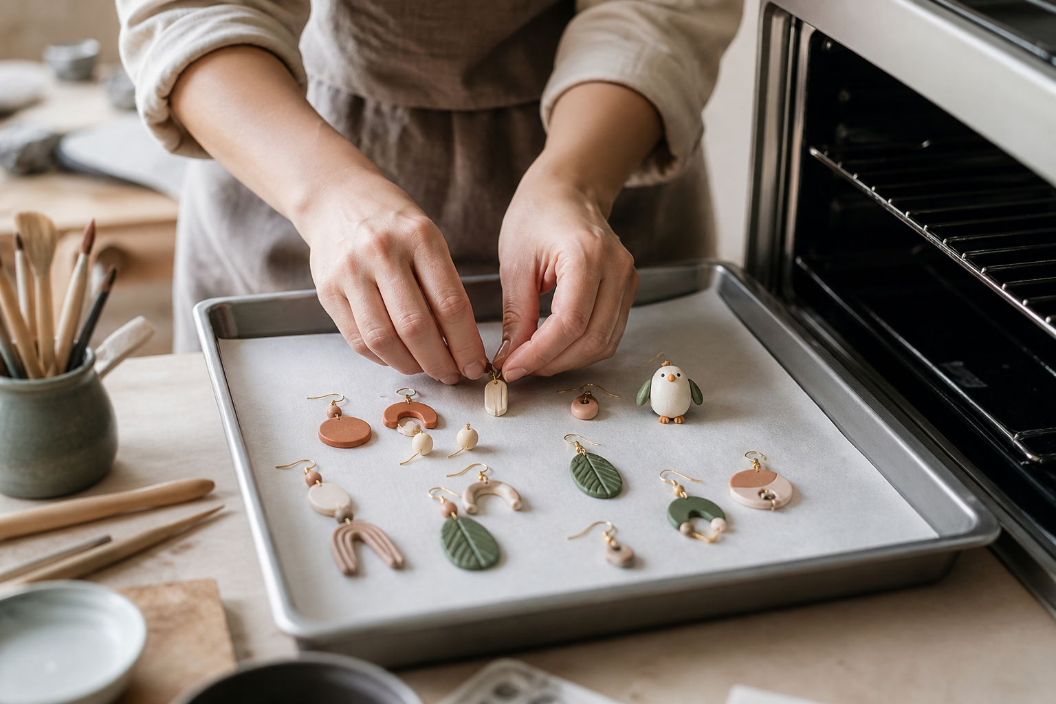La cuisson de la pâte Fimo pour des créations bien finies