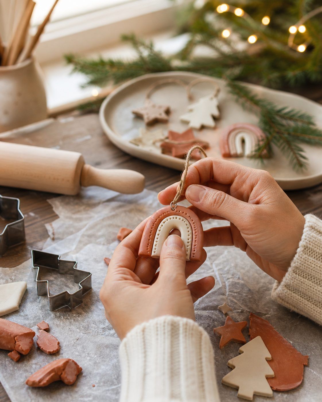 Fabriquer une suspension de Noël en pâte Fimo : le tuto de base