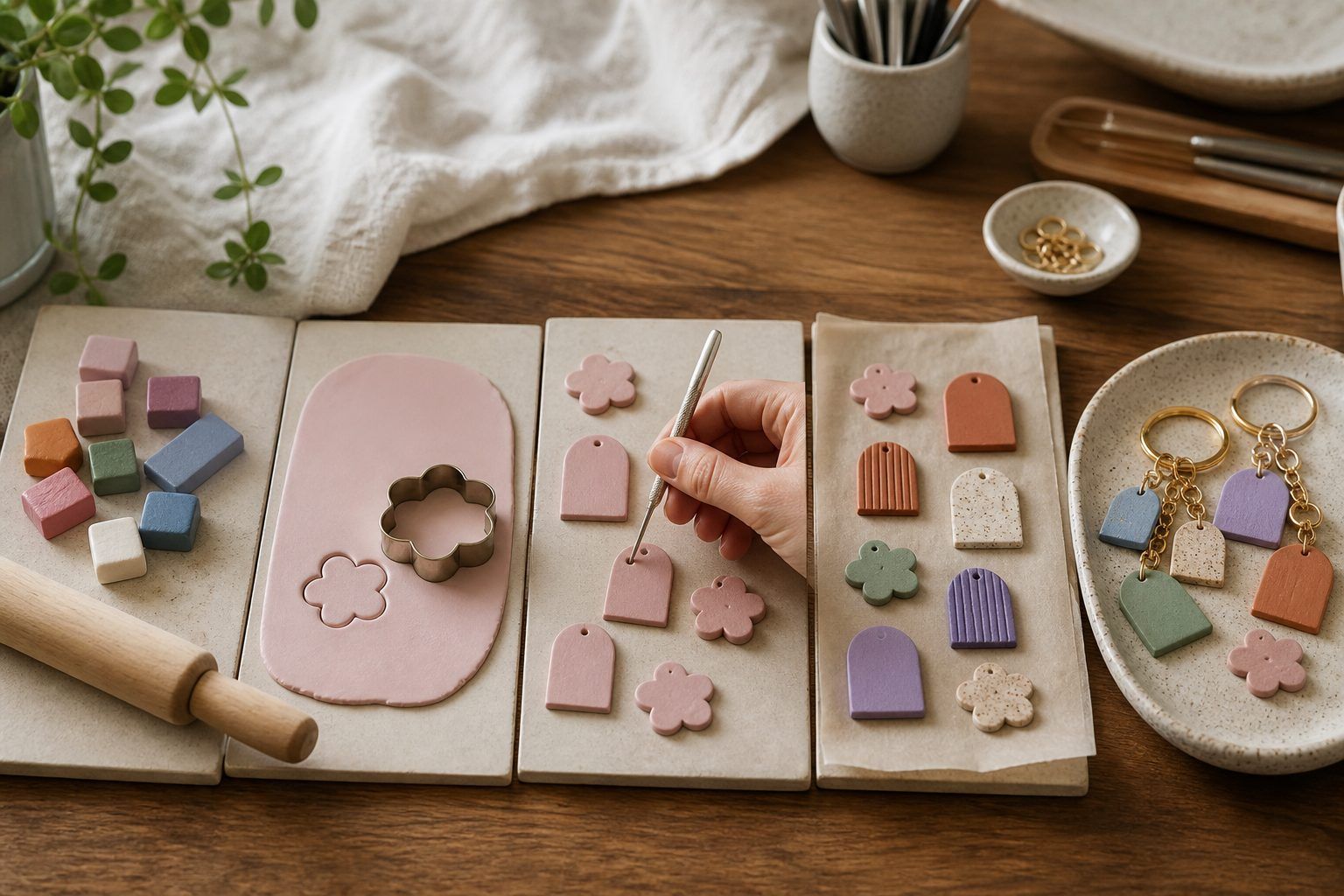Tutoriel : créer un porte-clé en pâte polymère en cinq étapes