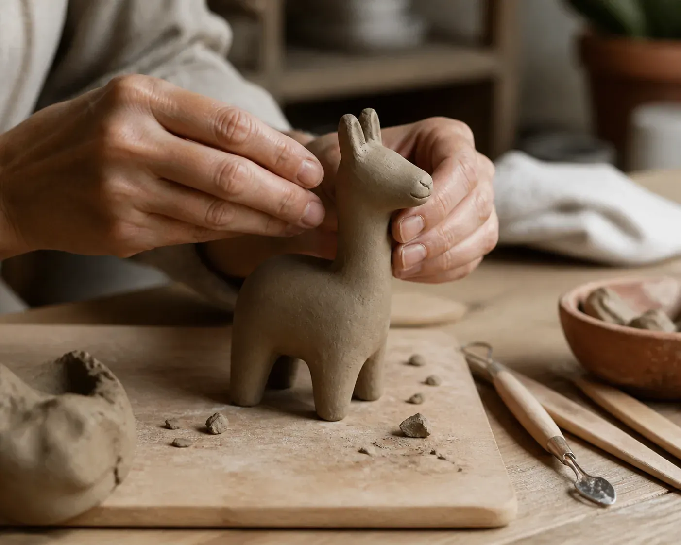 La sculpture en argile facile commence par cinq gestes sûrs