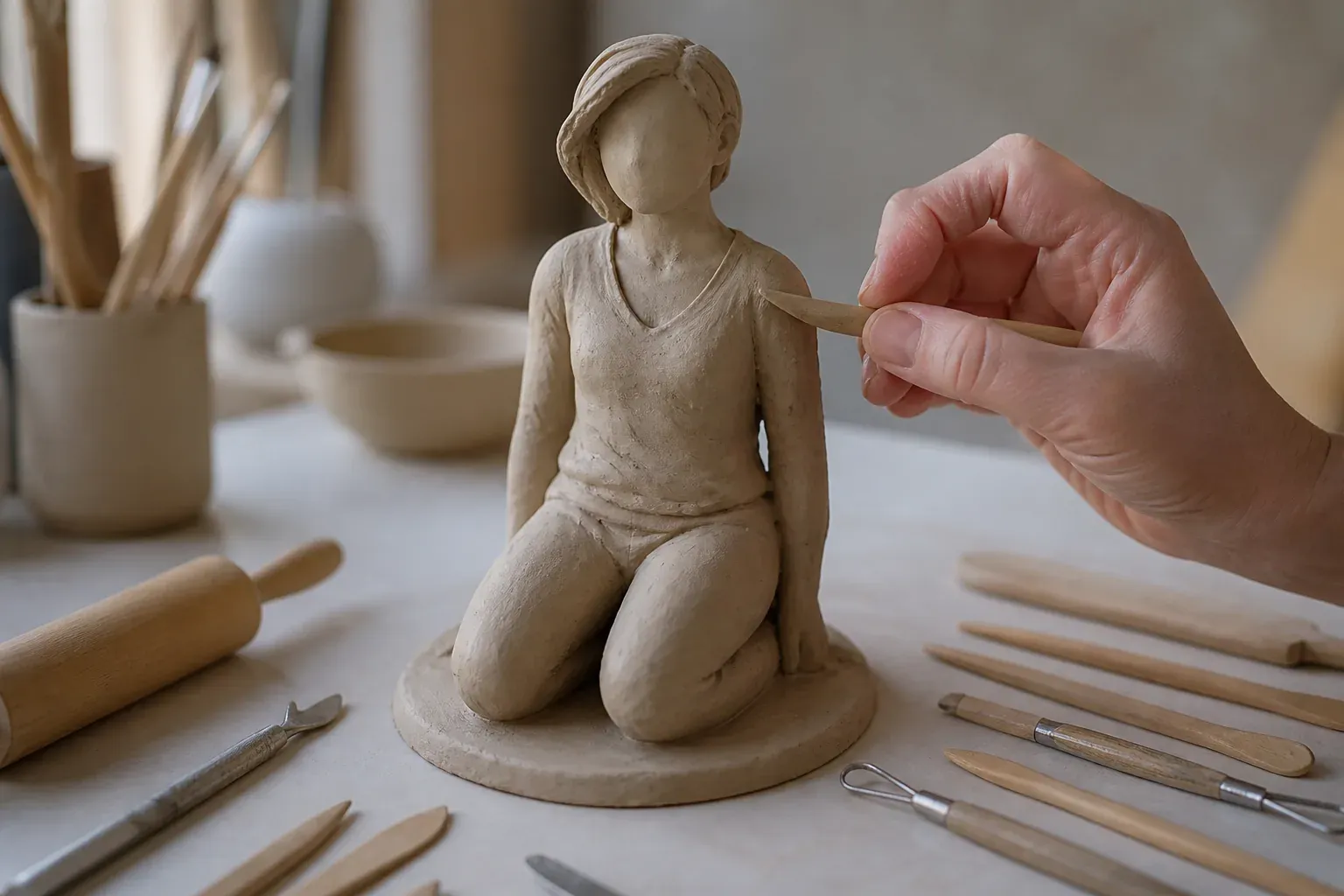Une sculpture en pâte Fimo réussie commence par les bons volumes